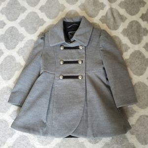 Rothschild Toddler Girl Faux Wool Military Coat